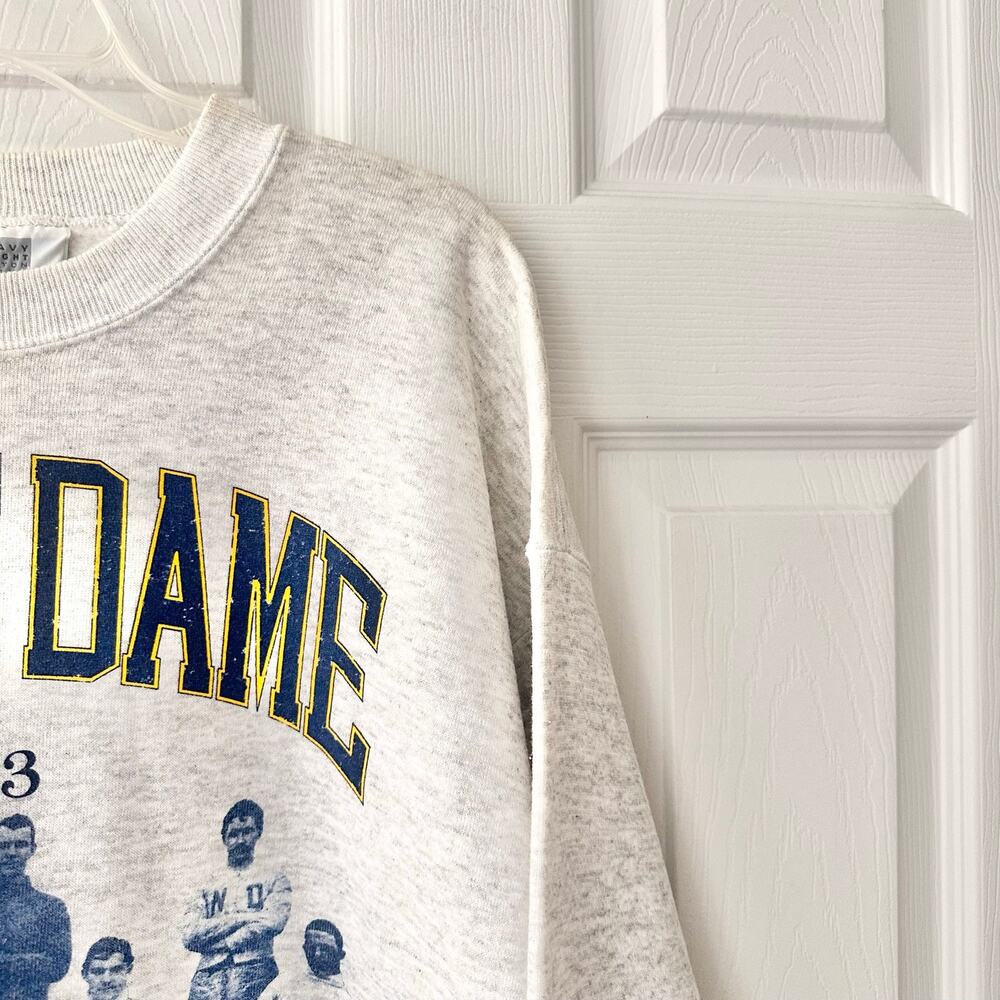 Lee USA Notre Dame Fighting Irish 1893 First Team Vintage Graphic Sweatshirt XL - Picture 5 of 9